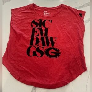 Nike Women's Red Georgia Bulldogs Oversized Tank